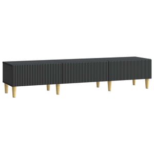 vidaXL Mueble de TV Negro 147 x 34,5 x 30 cm Madera de Ingenier&iacute;a