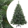 vidaXL &Aacute;rbol de Navidad artificial plegable cubierto de nieve Verde