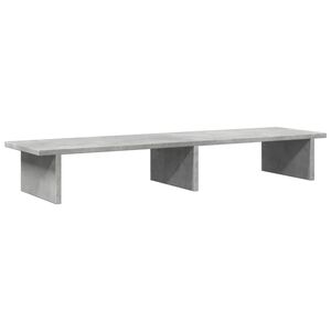 vidaXL Soporte de pantalla madera ingenier&iacute;a gris hormig&oacute;n 100x27x15cm