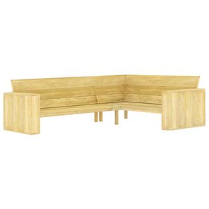 vidaXL Banco de jard&iacute;n de madera de pino impregnada 239 cm