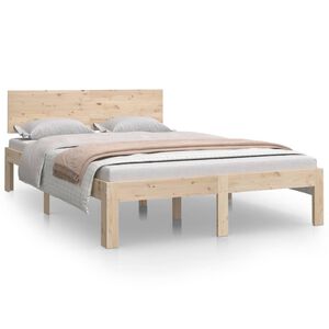 vidaXL Estructura de cama doble peque&ntilde;a sin colch&oacute;n 120x190 cm