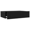 vidaXL Mueble de TV con luces LED Roble Negro 60x35x15,5 cm