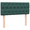 vidaXL Cama box spring con colch&oacute;n y LED terciopelo verde oscuro 120x220 cm