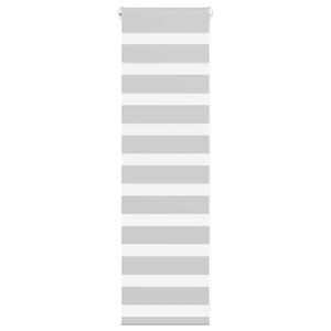 vidaXL Estor cebra gris claro 40x100cm tejido ancho 35,9 cm poli&eacute;ster
