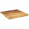 vidaXL Tablero de mesa cuadrado madera de mango rugosa 40x40x3,8 cm