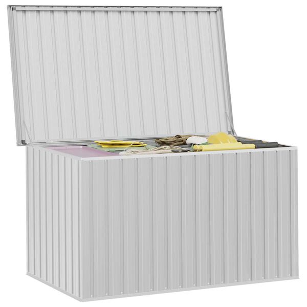 vidaXL Caja de almacenaje para jardín gris 171x99x93 cm