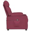 vidaXL Sill&oacute;n reclinable el&eacute;ctrico tela rojo tinto