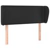 vidaXL Cabecero de cuero sint&eacute;tico negro 93x23x78/88 cm