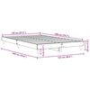 vidaXL Estructura de cama sin colch&oacute;n madera roble Sonoma 120x200 cm