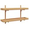 vidaXL Estante de pared con estante Marr&oacute;n 100 x 26 x 60 cm Bamb&uacute;