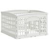 vidaXL Parque para Perros de 4 Paneles 88 x 88 x 56 cm Pl&aacute;stico Blanco