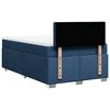 vidaXL Cama box spring con colch&oacute;n tela azul 120x200 cm