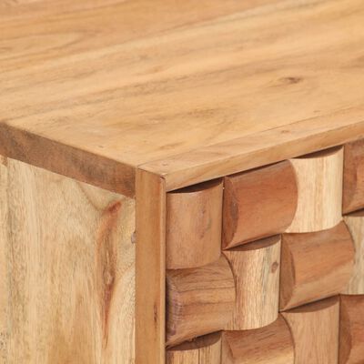 vidaXL Aparador de madera maciza de acacia 75x35x65 cm
