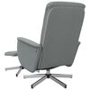 vidaXL Sill&oacute;n reclinable de masaje con reposapi&eacute;s tela gris claro