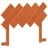 vidaXL Cabecero de cama madera maciza de pino marr&oacute;n cera 100 cm