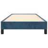 vidaXL Estructura de cama sin colch&oacute;n terciopelo azul oscuro 90x190 cm