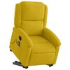 vidaXL Sillón reclinable de masaje elevable terciopelo amarillo