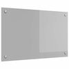 vidaXL Salpicadero de cocina Gris Claro 80 x 50 cm vidrio templado