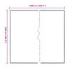 vidaXL Lona transparente con ojales polietileno 5x10 m