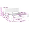 vidaXL Estructura de cama con cabecera Roble Sonoma 200 x 200 cm