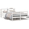 vidaXL Estructura de cama sin colch&oacute;n madera de pino blanca 150x200 cm