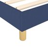 vidaXL Cama box spring con colch&oacute;n tela azul 80x200 cm