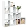vidaXL Librer&iacute;a divisora 4 niveles madera blanca 131,5x29x131,5 cm