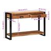 vidaXL Mesa Consola Marr&oacute;n 120 x 33 x 75 cm Madera de Acacia S&oacute;lida