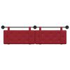 vidaXL Cabecera Colgante Rojo vino 190 x 55 x 5 cm Cuero sint&eacute;tico