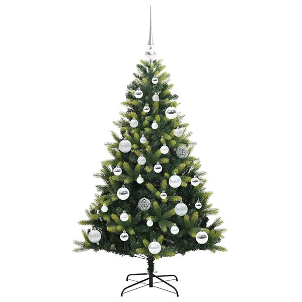 vidaXL Árbol de Navidad Artificial Articulado 150 LEDs Verde 120 cm