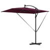 vidaXL Parasol de cantilever tipo plátano Rojo burdeos