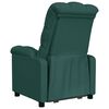 vidaXL Sill&oacute;n reclinable de tela verde oscuro