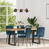 vidaXL Sillas de comedor 4 unidades terciopelo azul