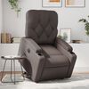 vidaXL Sill&oacute;n reclinable elevable el&eacute;ctrico de cuero sint&eacute;tico marr&oacute;n