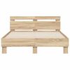 vidaXL Estructura de cama Sonoma 137 x 190 cm Madera de ingenier&iacute;a