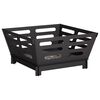 vidaXL Hoguera Negro 40 x 40 x 20 cm Acero