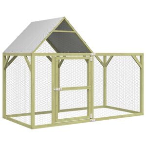 vidaXL Gallinero madera maciza de pino impregnada 200x100x150 cm