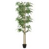 vidaXL &Aacute;rbol de bamb&uacute; artificial con 1216 hojas verde 180 cm