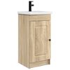 vidaXL Vanidad de ba&ntilde;o con lavabo Roble Sonoma 42 x 40 x 84,5 cm