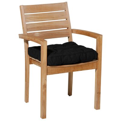Madison Cojín acolchado de asiento Panama 47x47 cm negro