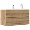 vidaXL Armario pared ba&ntilde;o madera ingenier&iacute;a artisian 80x38,5x45 cm