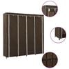 vidaXL Armario con 4 compartimentos marr&oacute;n 175x45x170 cm