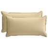 vidaXL Funda de almohada 2 uds. HOUTEN Beige 40 x 80 cm Poli&eacute;ster