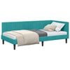 vidaXL Estructura de cama en esquina Tuquesa 90 x 190 cm Terciopelo
