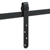 vidaXL Kit de puerta corredera de armario acero carbono 213 cm