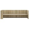 vidaXL Estante de pared madera ingeniería roble Sonoma 100x35x30,5 cm