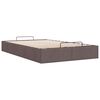 vidaXL Estructura de cama otomana sin colch&oacute;n marr&oacute;n oscuro 120x190cm