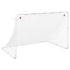 vidaXL Porter&iacute;a de f&uacute;tbol blanca 122x81x81 cm acero