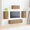 vidaXL Conjunto de mueble de TV 5 pcs Roble artesanal