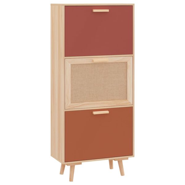 vidaXL Mueble zapatero madera contrachapada 52x25x120 cm